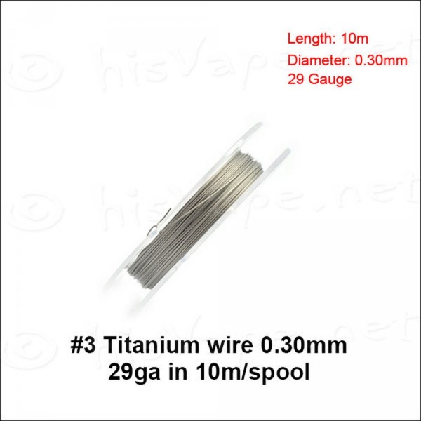 Titanium wire 0,30mm / 10lfm