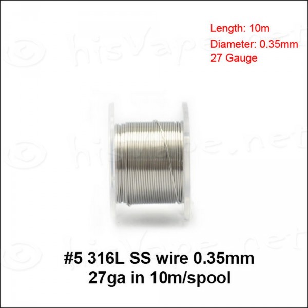Stainless Steel 316L wire 0,35mm / 10m