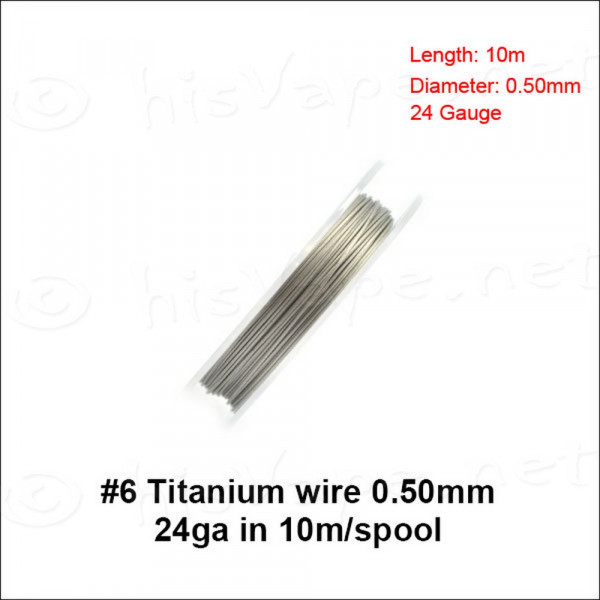 Titanium Wire 0,50mm / 10lfm