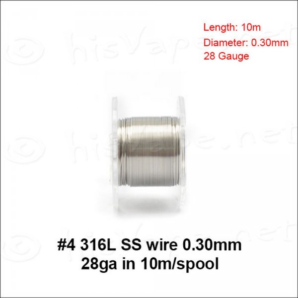 Stainless Steel 316L wire 0,30mm / 10m