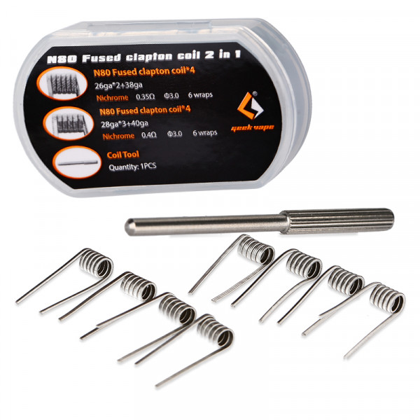 8 x Geek Vape Framed Staple Clapton Coil 2in1