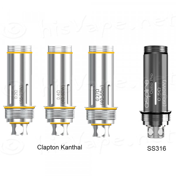 5 x Ersatzverdampfer Aspire Cleito - EXO
