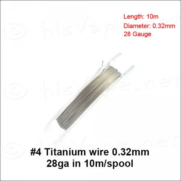 Titanium wire 0,32mm / 10lfm