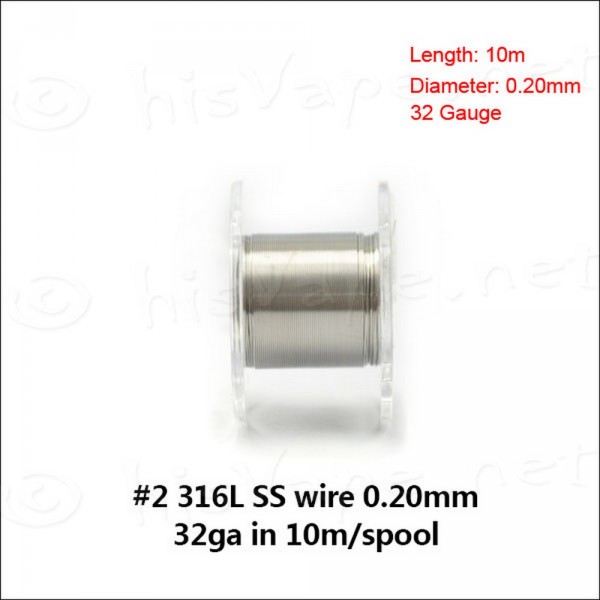 Stainless Steel 316L wire 0,20mm / 10m