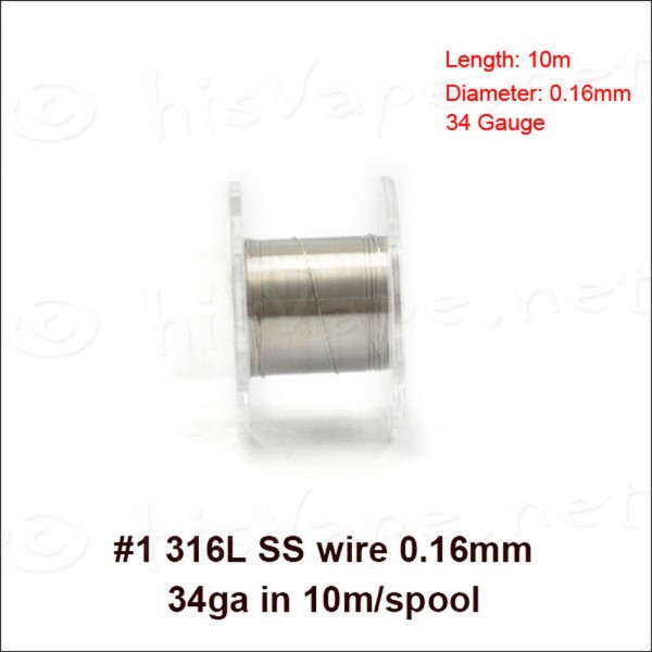 Stainless Steel 316L wire 0,16mm / 10m