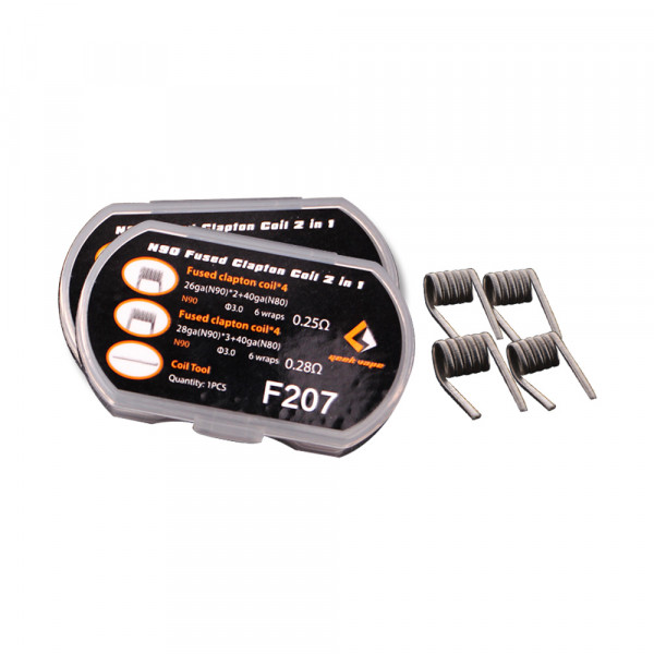 8 x Geek Vape N90 Fused Clapton Coil 2in1