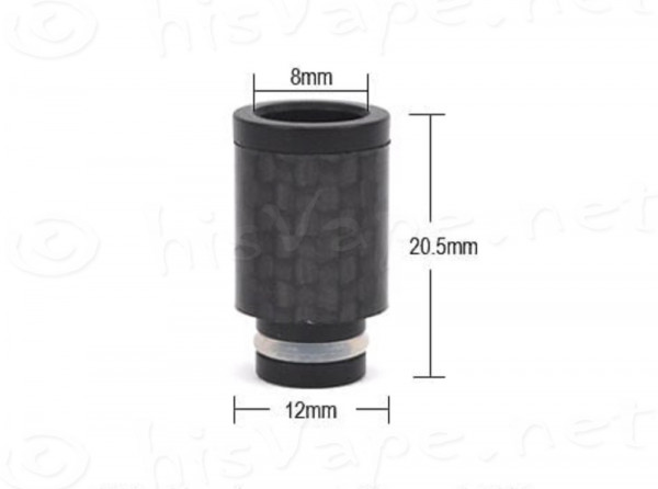 Carbon wide bore driptips