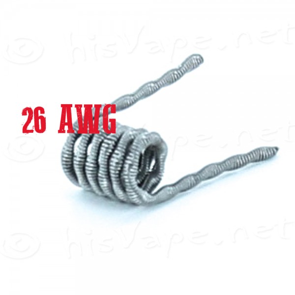 5x Twisted Core Clapton Coil 26AWG